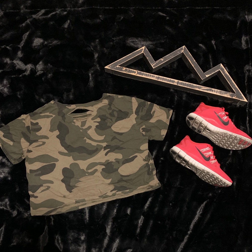 Camo Crop Top